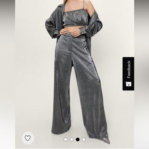 Metallic Plisse 3 piece set